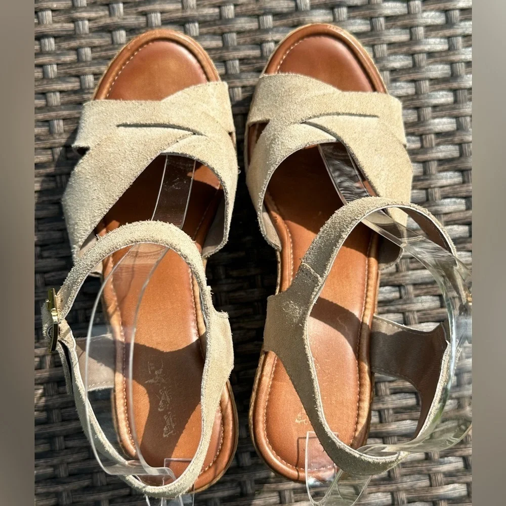 Coach Wedge Heels with Buckle Closure